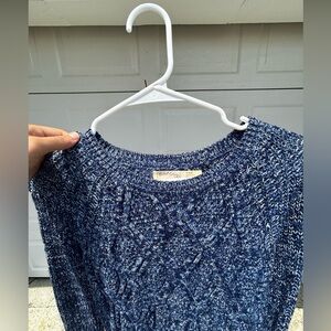 Blue Chunky Knit Sweater